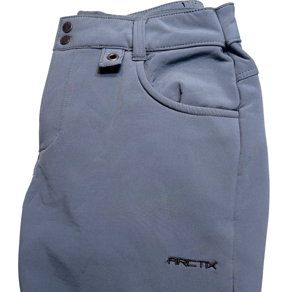 Arctix Womens Softshell Snow Pants Fleece Lined Blue Style 72843 Size Large